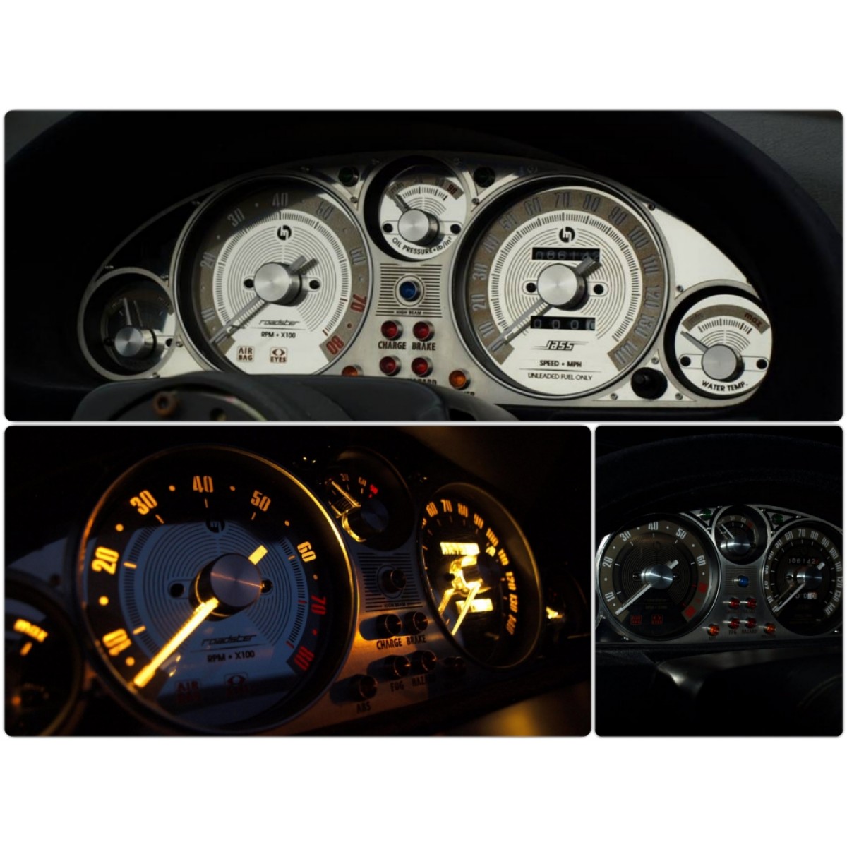 Classic Stainless Steel Gauge Faces MK1/NA